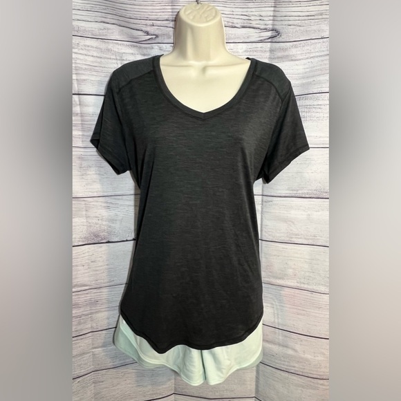 RBX Women’s Space Dye Short Sleeve Yoga Tee - Picture 1 of 5
